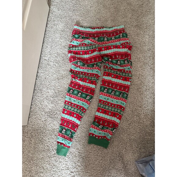 Disney Mickey Minnie Mouse "Sleighing It" Pajama Set Christmas Holiday Size S - Picture 2 of 3